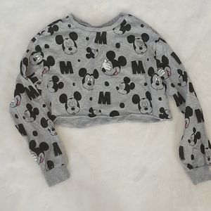 Mickey Mouse crop top sweater